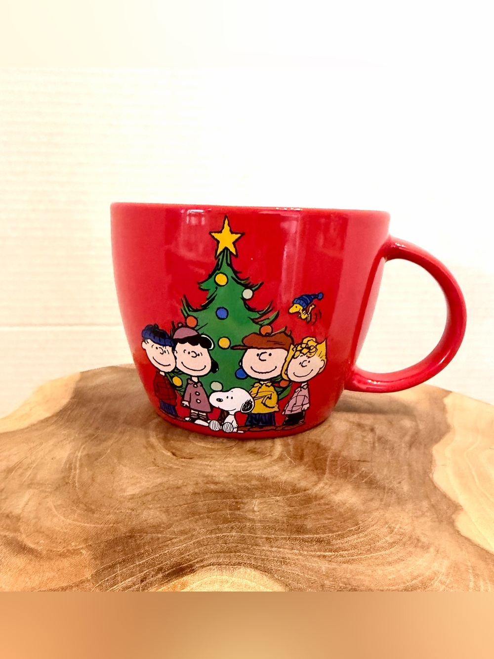 Peanuts Holiday Oversized Mug/Soup Bowl, Christmas Tree and Characters
